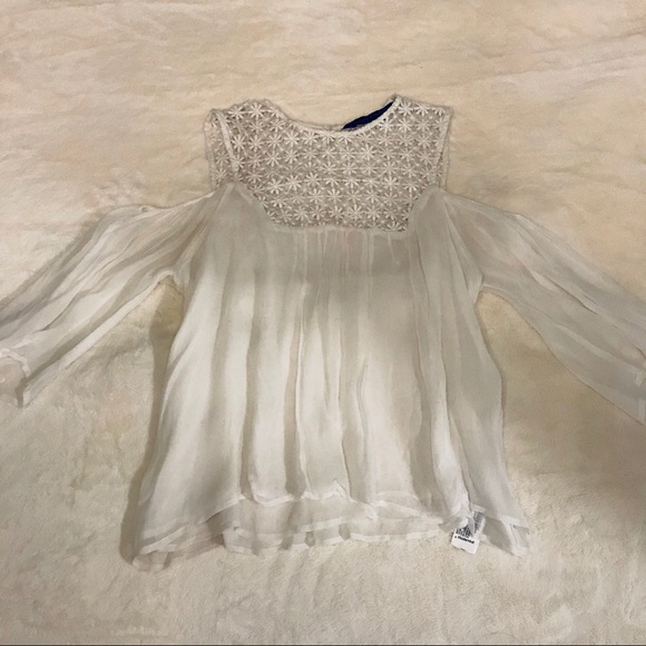 Zara Cold Shoulder Flowy Top - Picture 10 of 11